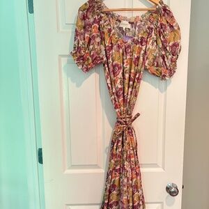 THE GREAT floral midi dress ONE SIZE NWT